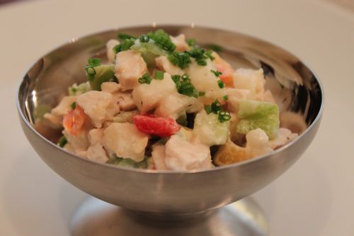 Post image for Chicken & Pear Salad with Creamy Asian Vinaigrette