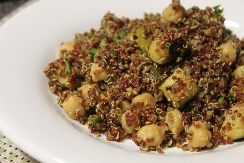 Post image for Red Quinoa, Eggplant and Chickpea Salad