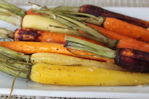 Post image for Roasted Rainbow Carrots and Ginger Garlic Miso Butter