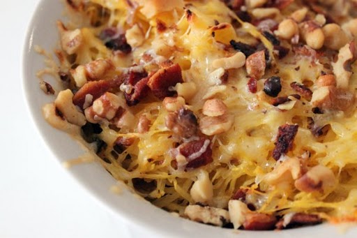 Post image for Spaghetti Squash Gratin with Walnuts and Bacon