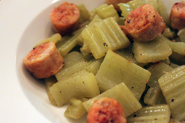 Post image for Chicken Sausage and Cardoon Sauté