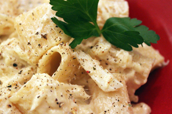 Post image for Feast of the Seven Fishes: Balsamic Sea Bass & Creamy Crab Pasta