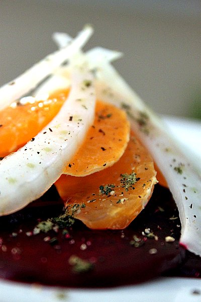 Post image for Mandarin Orange, Roasted Beet & Fennel Salad