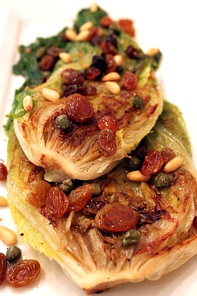 Post image for Braised Escarole, Pine Nuts & Raisins